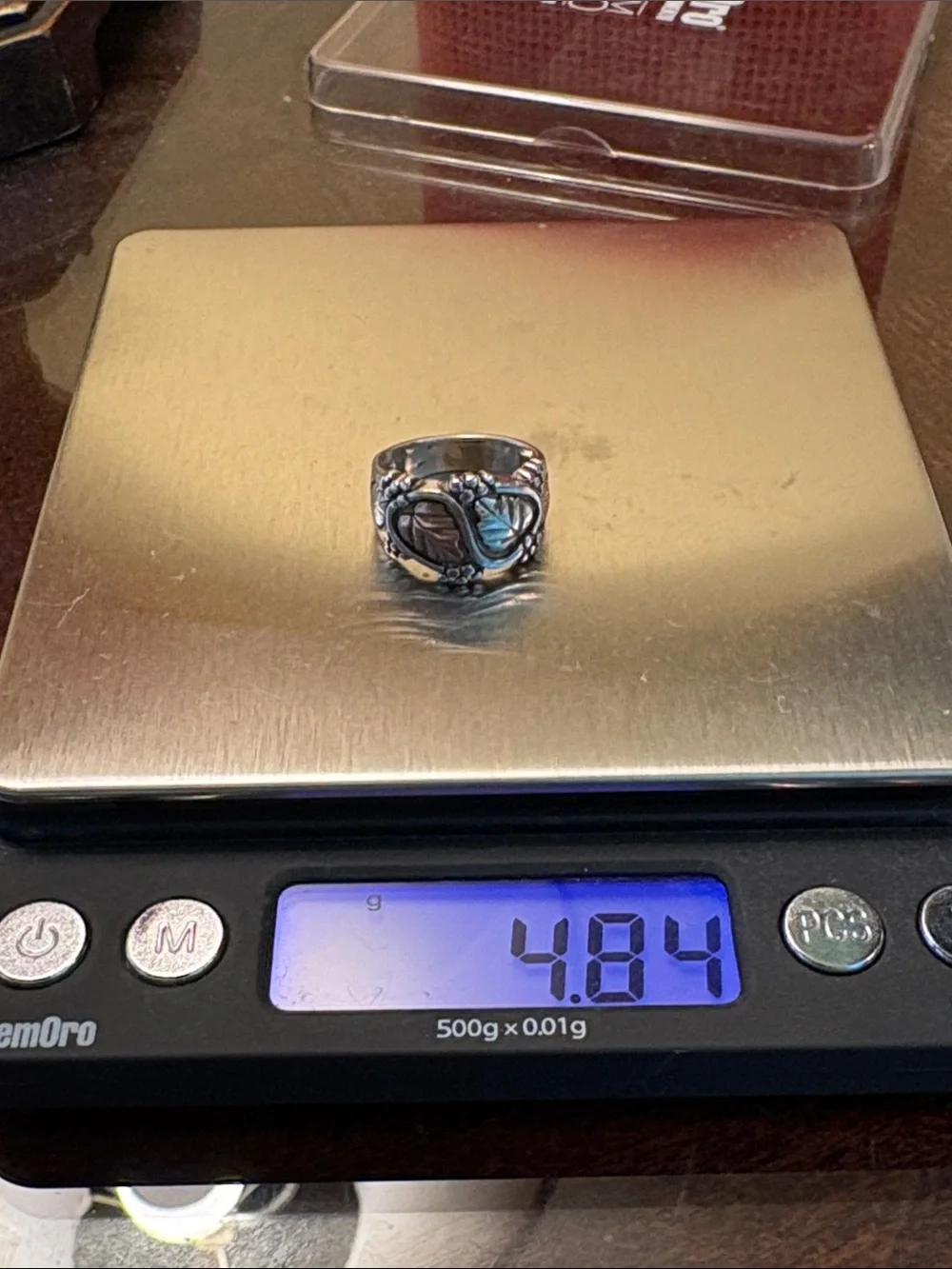 Vintage Coleman Company Black Hills 12K Tri-Color Gold / Sterling Ring SZ 6